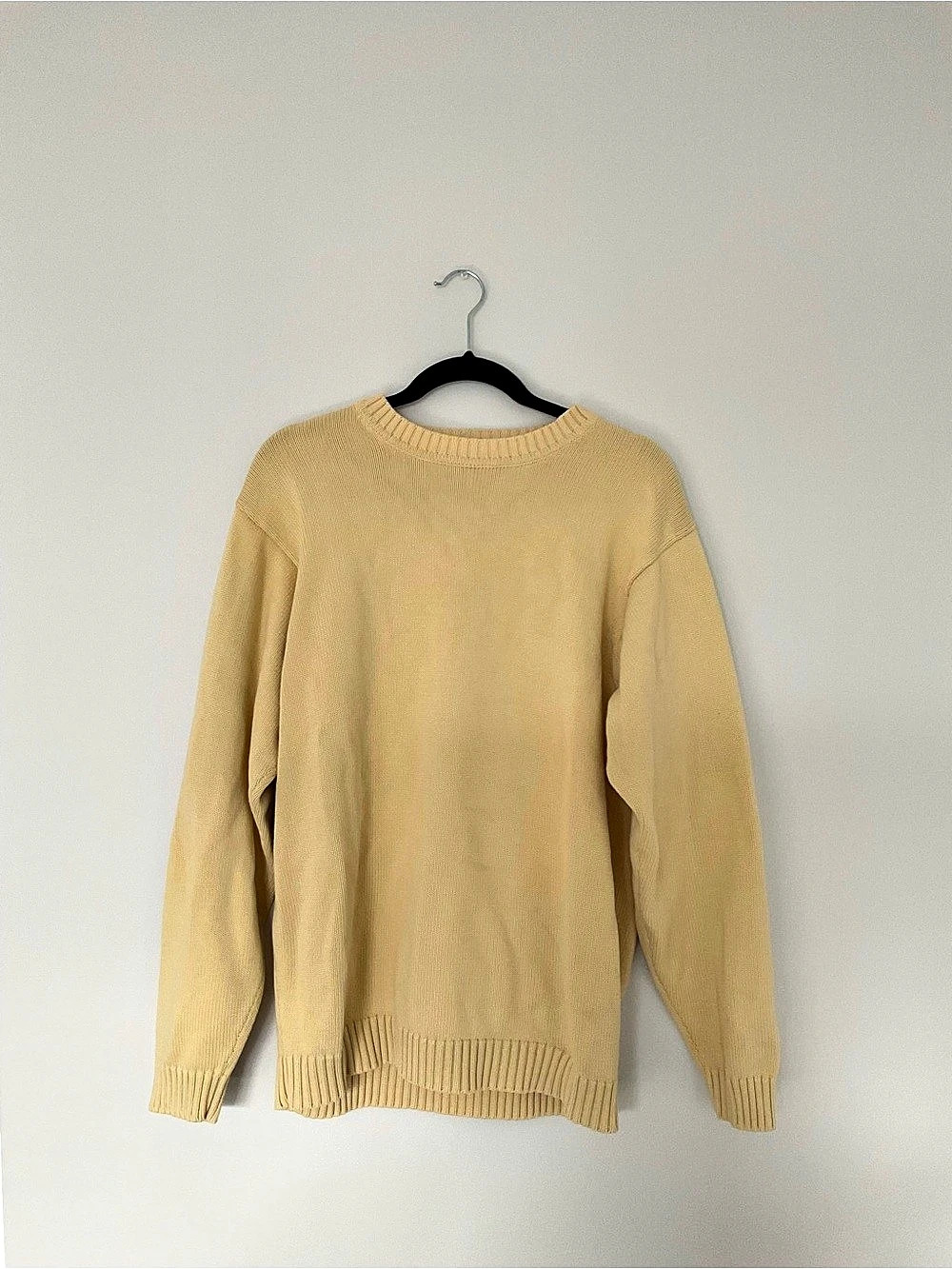 L.L.Bean Crewneck Sweater in Yellow
